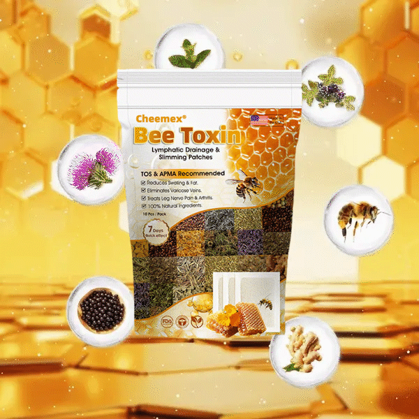 Cheemex® Natural Bee Toxin Foot Patches — Slim, Soothe & Feel Amazing (Free Oil Included!)