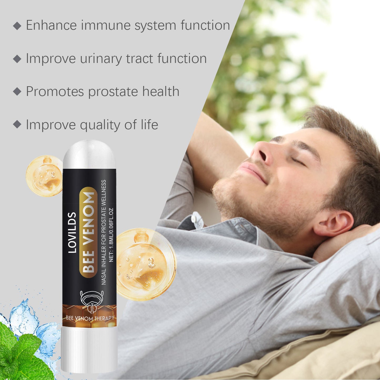 New Bee Boom Nasal Inhaler Supports Prostate Health Naturally 🐝