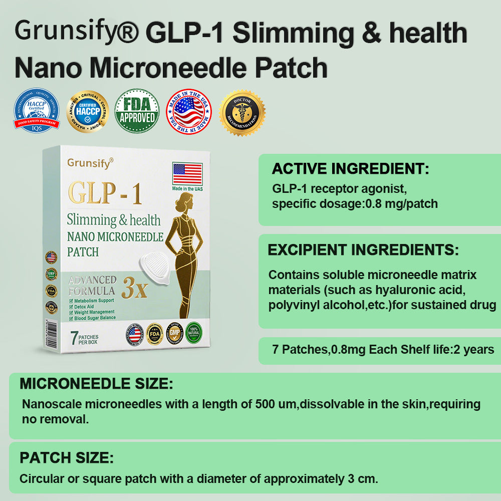 Grunsify® NIDDK-Tirzepatide Nano Microneedle Patch – FDA Certified Weight Loss Solution | 60% OFF Final Hours