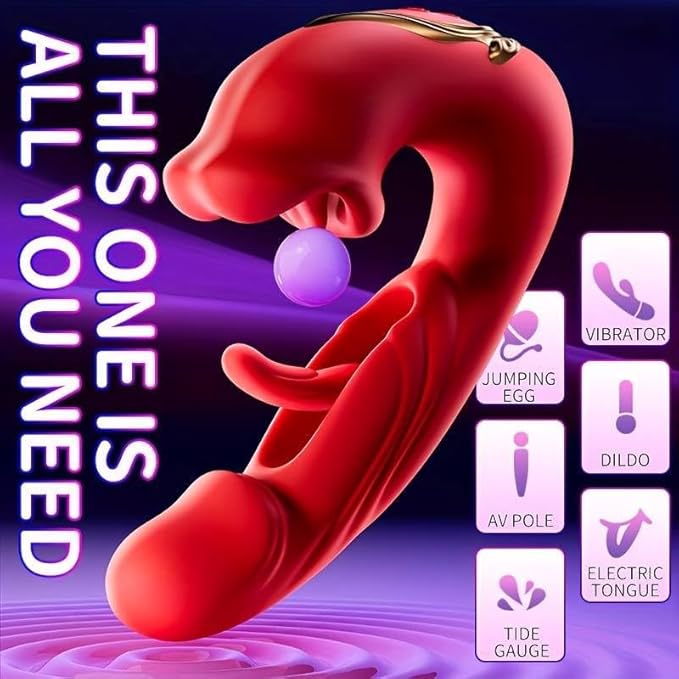 2025 New Arrival ๐ 7 Vibration Modes + 5 Rocking Settings - Clitoris Stimulator Sex Toy Dildo Vibrator