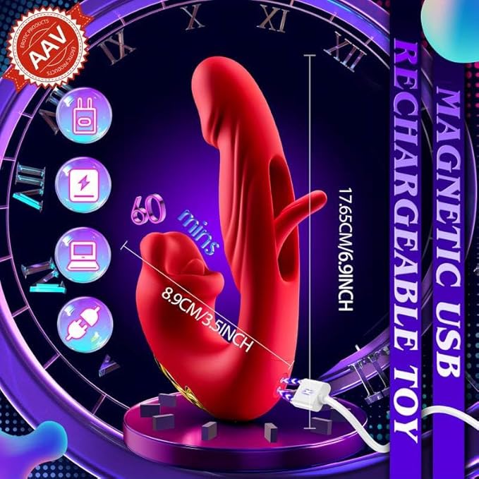 2025 New Arrival ๐ 7 Vibration Modes + 5 Rocking Settings - Clitoris Stimulator Sex Toy Dildo Vibrator