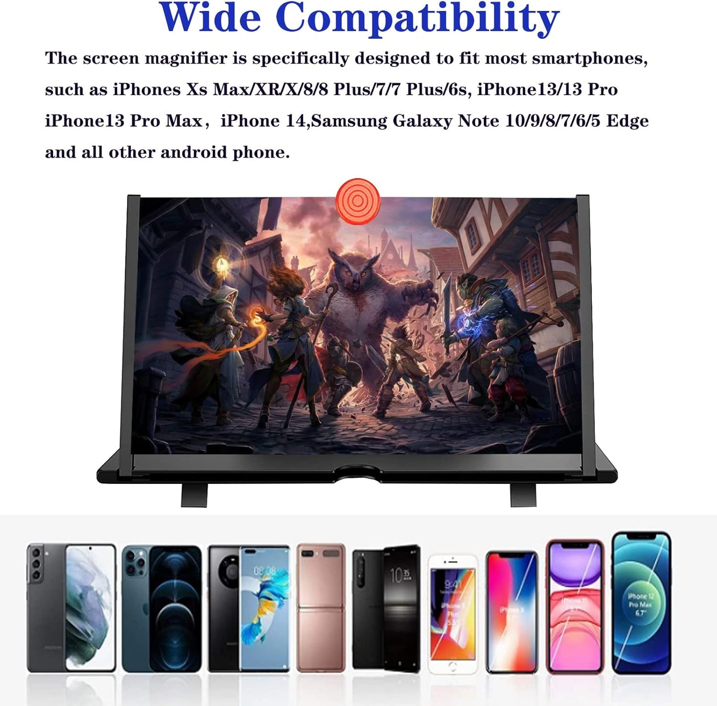 Ultra-HD Phone Screen Magnifier — Eye-Friendly, Full-Screen, and Perfect for Movie Nights!