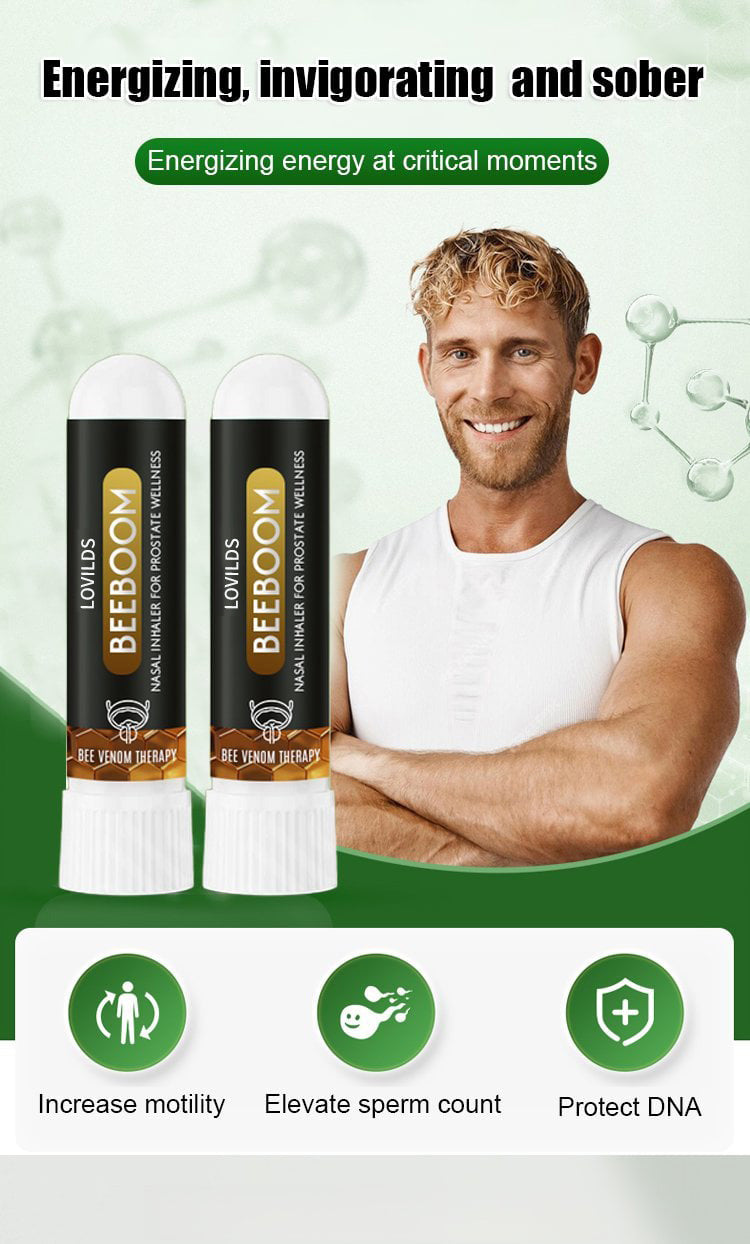 New Bee Boom Nasal Inhaler Supports Prostate Health Naturally 🐝
