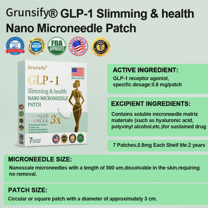 Grunsify® NIDDK-Tirzepatide Nano Microneedle Patch – FDA Certified Weight Loss Solution | 60% OFF Final Hours